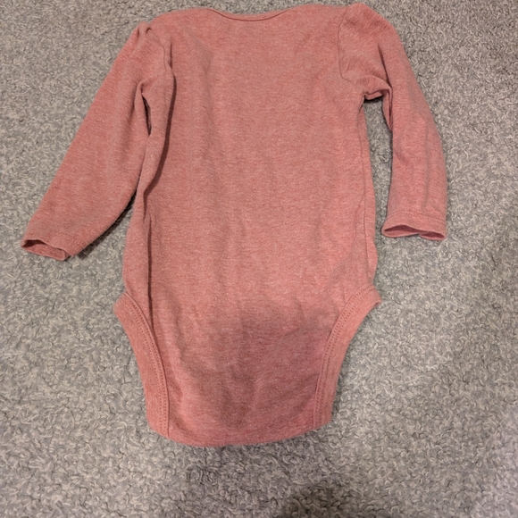 3 For $12 Carter's Mauve 'Grandpa's Girl' Long Sleeve Bodysuit - Picture 3 of 3